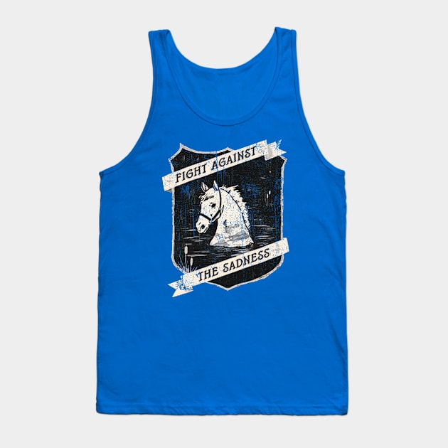 Fight Against The Sadness Vintage Tank Top by wizardwenderlust